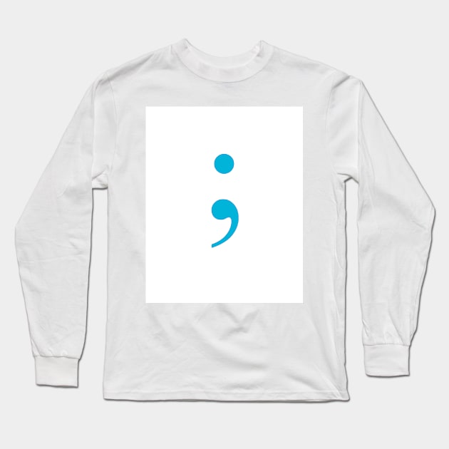 Semicolon Long Sleeve T-Shirt by ZoeBaruch